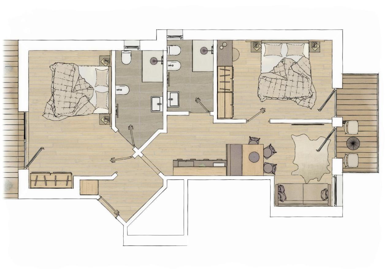 Alpenspitz Appartements - Garni - B&B Racines Exterior foto